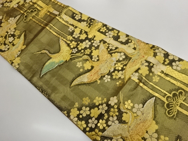 JAPANESE FUKURO OBI / WOVEN SHOCHIKUBAI